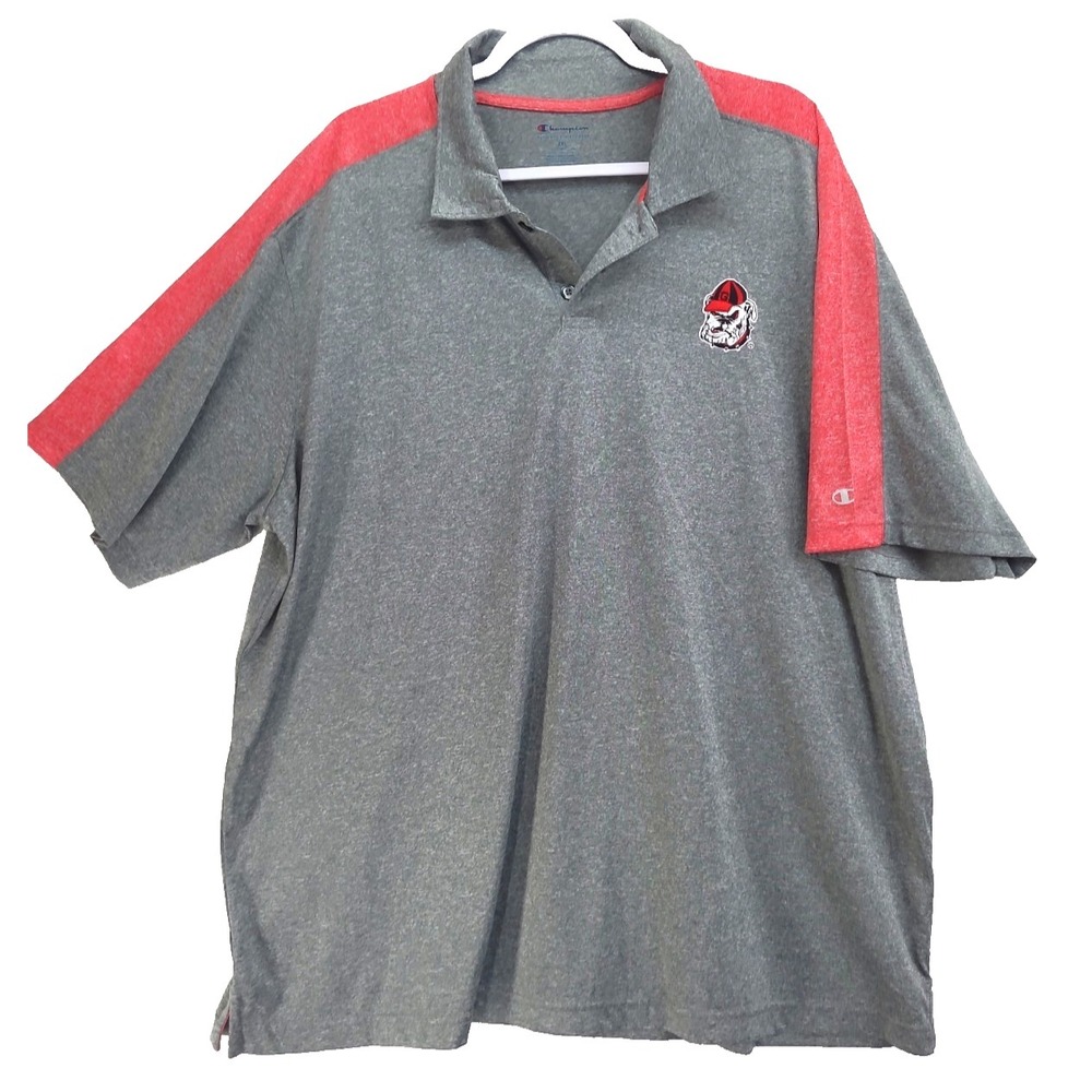 Champion Georgia Bulldogs Adult Polo Golf Shirt with Logo 2XL